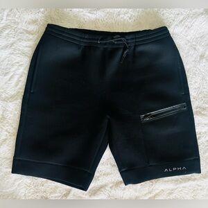 Alpha Lite Fleece Black Cargo Shorts Size: Large(34)